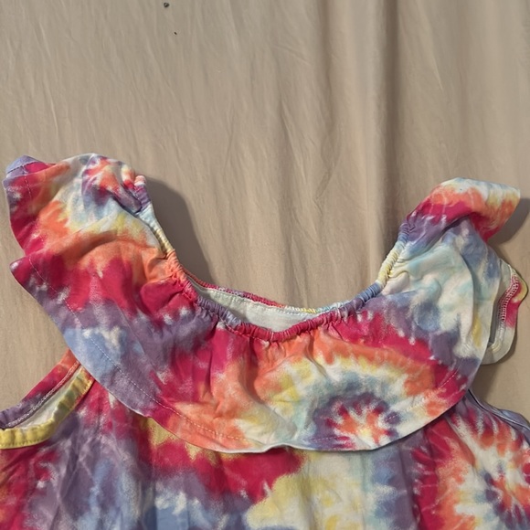 Bundle 3 for $15 Girls children’s place vibrant tie dye ruffled tee - Picture 3 of 3